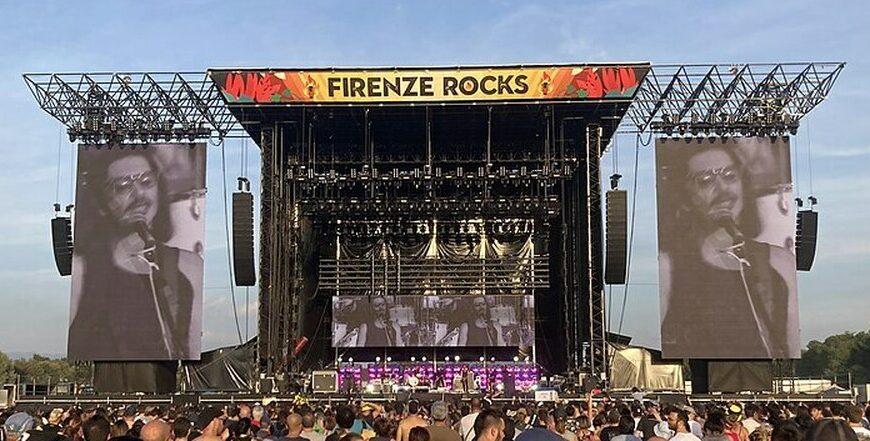 Il palco del Firenze Rocks