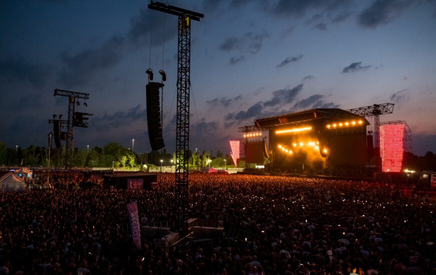 Il palco degli i-Days durante un concerto