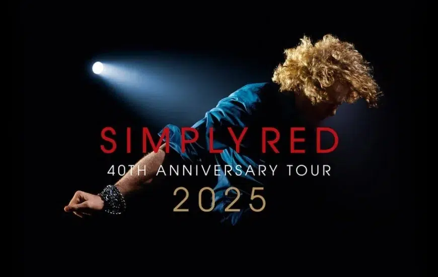 Locandina del tour 2025 dei Simply Red